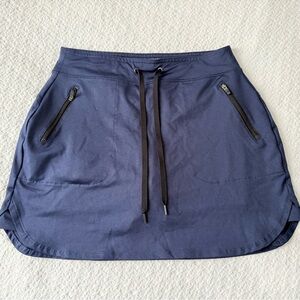 Tek Gear Dry Tech Navy Skort Womens Size XS Activewear Drawstring Waist
